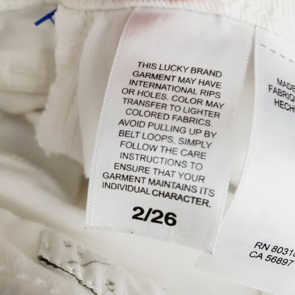 Lucky Brand Mid Rise Crop Ava Jeans Size 2/26 - Picture 10 of 11